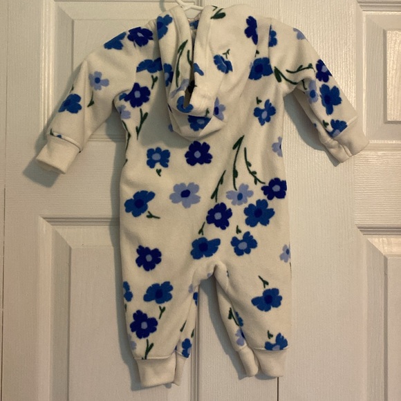 Carters Fleece footless onesie - Picture 2 of 3
